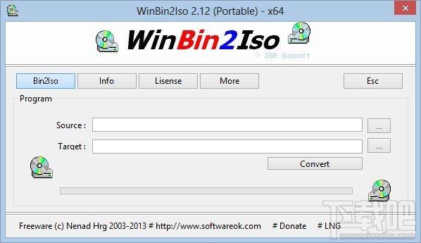 WinBin2Iso,WinBin2Iso Portable,光盘镜像转换工具,镜像转换