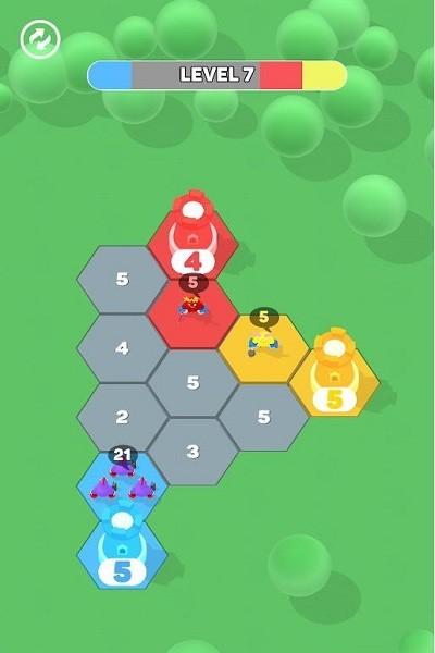 六角冲突(hexo clash)下载,策略游戏,闯关游戏,六角冲突