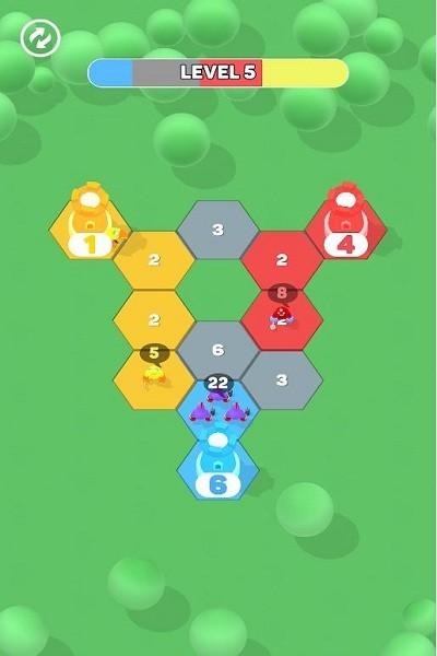 六角冲突(hexo clash)下载,策略游戏,闯关游戏,六角冲突